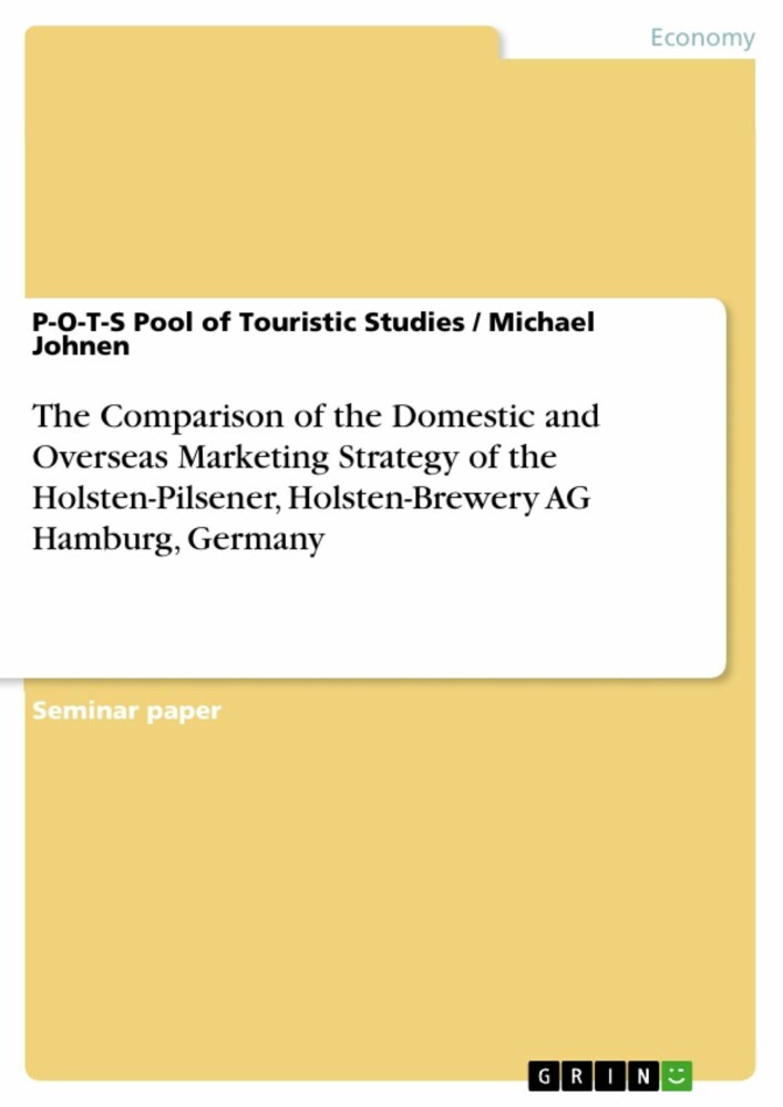 The Comparison of the Domestic and Overseas Marketing Strategy of the Holsten-Pilsener, Holsten-Brewery AG Hamburg, Germany main product photo