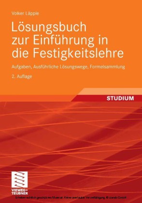 Lösungsbuch zur Einführung in die Festigkeitslehre