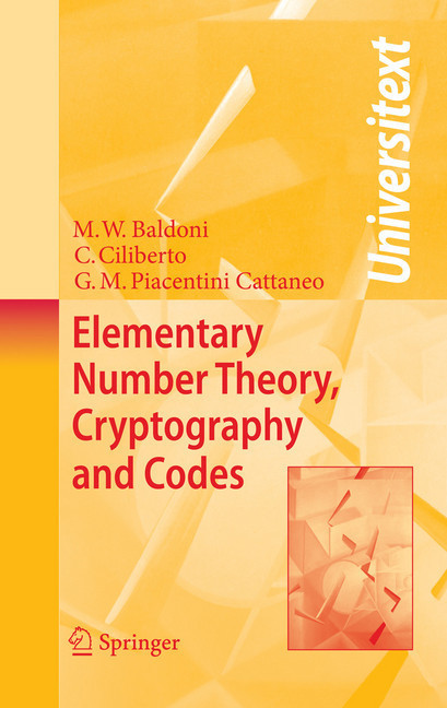 Elementary Number Theory, Cryptography and Codes main product photo