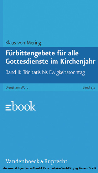 Fürbittengebete für alle Gottesdienste im Kirchenjahr. Bd.2 main product photo