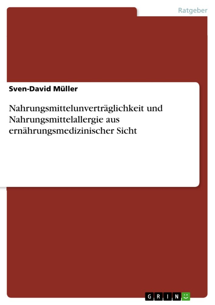 Nahrungsmittelunverträglichkeit und Nahrungsmittelallergie aus ernährungsmedizinischer Sicht main product photo