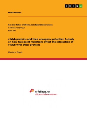 v-Myb proteins and their oncogenic potential: A study on how two point mutations affect the interaction of v-Myb with other proteins
