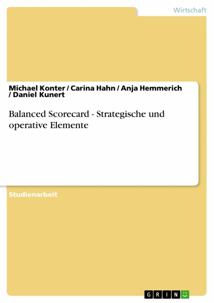 Balanced Scorecard - Strategische und operative Elemente main product photo