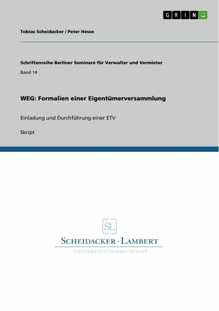 WEG: Formalien einer Eigentümerversammlung main product photo