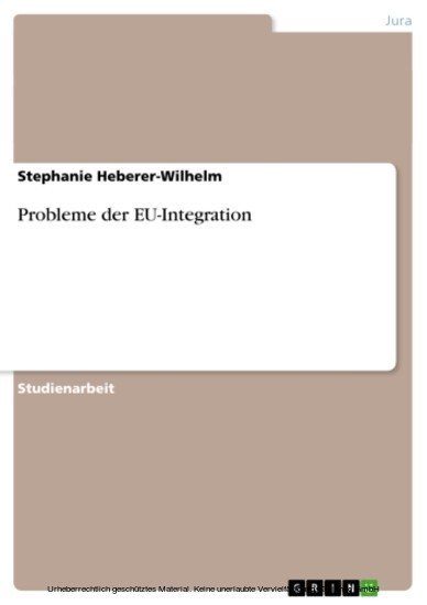 Probleme der EU-Integration main product photo