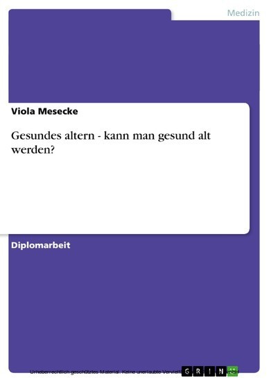 Gesundes altern - kann man gesund alt werden? main product photo