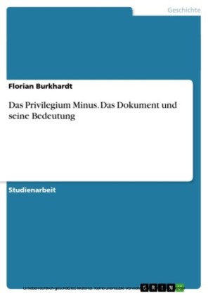 Das Privilegium Minus. Das Dokument und seine Bedeutung