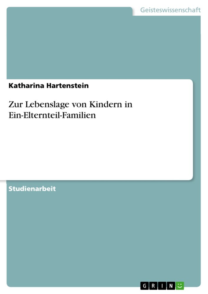 Zur Lebenslage von Kindern in Ein-Elternteil-Familien main product photo