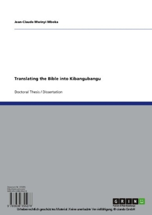 Translating the Bible into Kibangubangu main product photo
