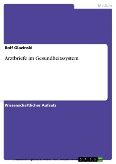 Arztbriefe im Gesundheitssystem main product photo