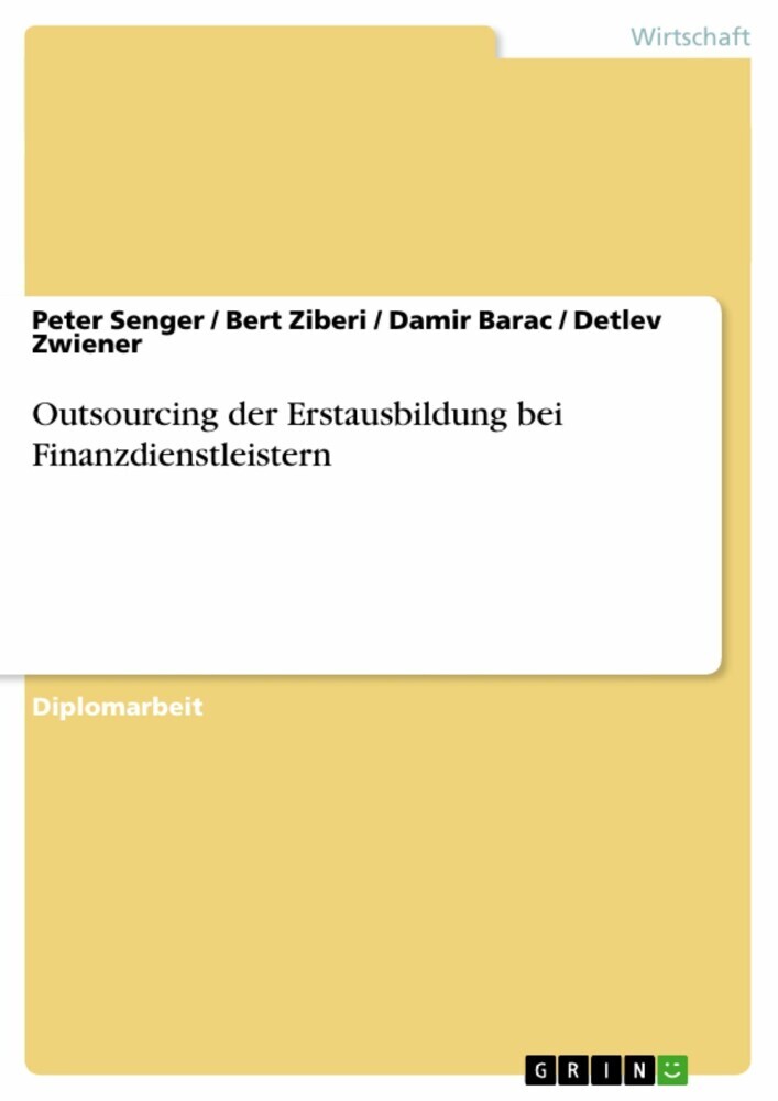 Outsourcing der Erstausbildung bei Finanzdienstleistern main product photo