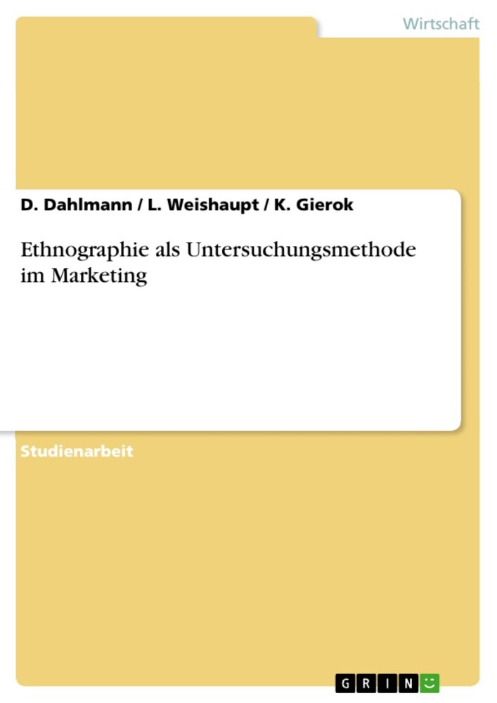 Ethnographie als Untersuchungsmethode im Marketing main product photo