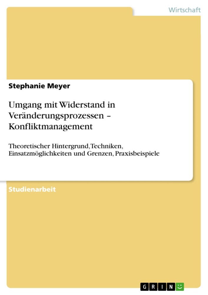 Umgang mit Widerstand in Veränderungsprozessen - Konfliktmanagement main product photo