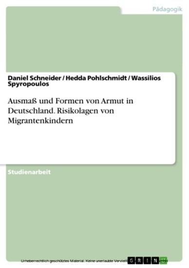 Ausmaß und Formen von Armut in Deutschland. Risikolagen von Migrantenkindern main product photo