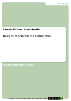 Beleg zum Seminar mit Schulpraxis