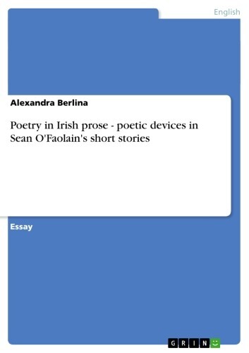 Poetry in Irish prose - poetic devices in Sean O'Faolain's short stories main product photo