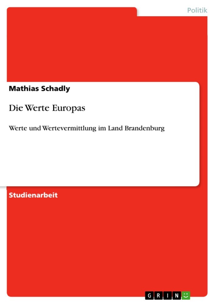Die Werte Europas main product photo