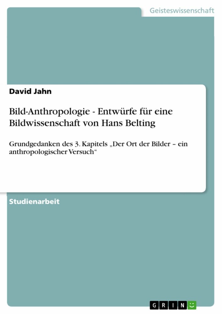 Bild-Anthropologie - Entwürfe für eine Bildwissenschaft von Hans Belting main product photo