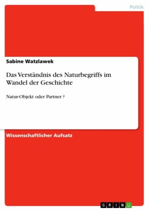 Das Verständnis des Naturbegriffs im Wandel der Geschichte