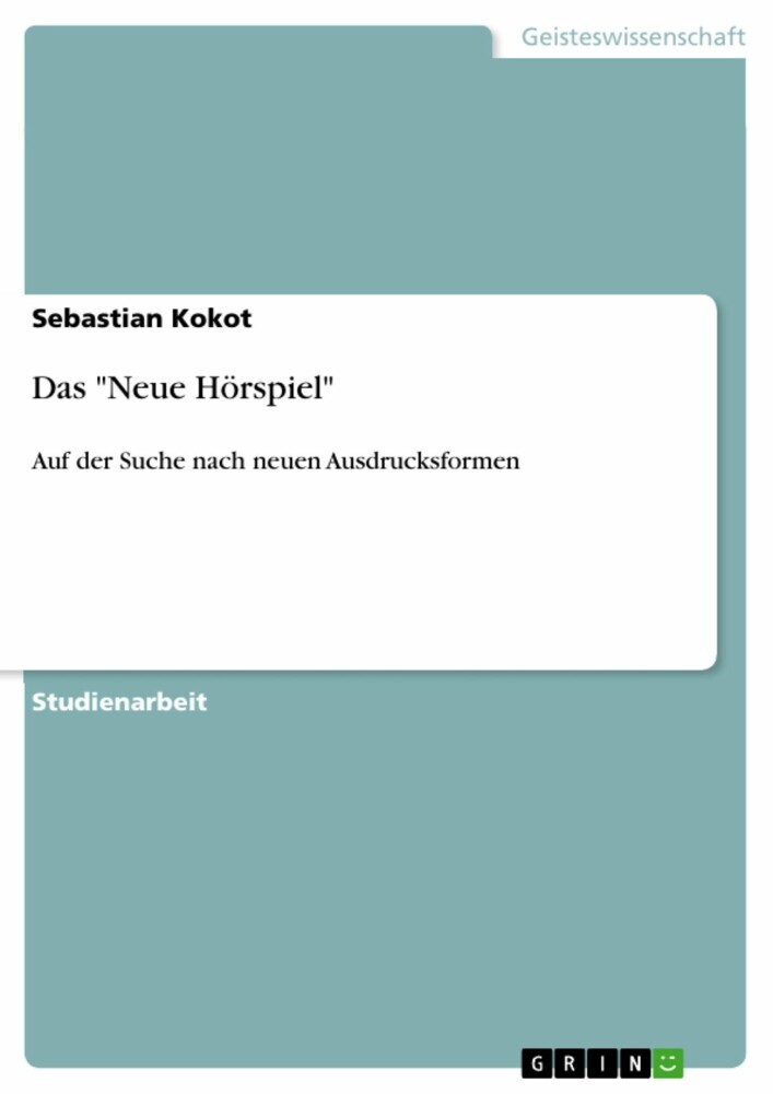 Das 'Neue Hörspiel' main product photo