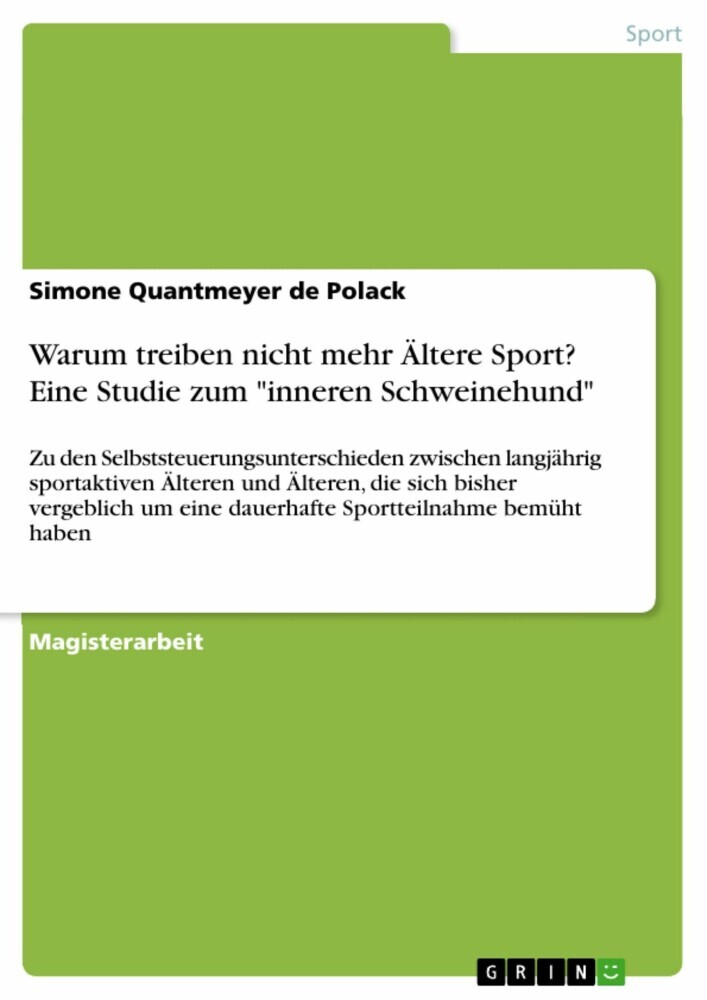 Warum treiben nicht mehr Ältere Sport? Eine Studie zum 'inneren Schweinehund' main product photo
