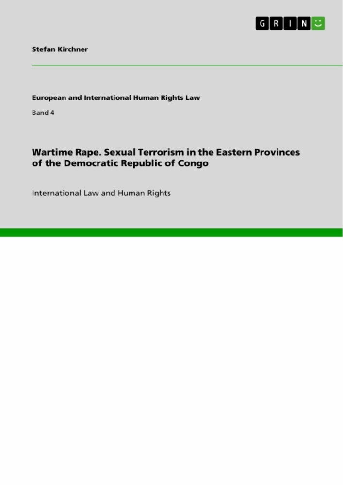 Wartime Rape. Sexual Terrorism in the Eastern Provinces of the Democratic Republic of Congo main product photo