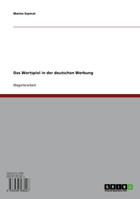 Das Wortspiel in der deutschen Werbung main product photo