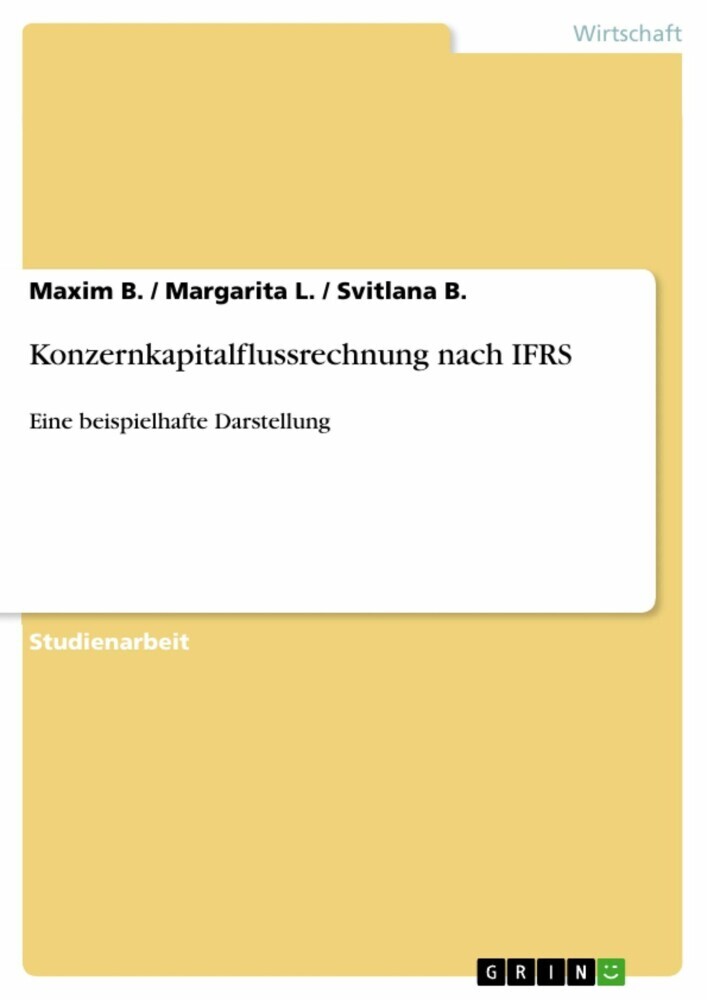 Konzernkapitalflussrechnung nach IFRS main product photo