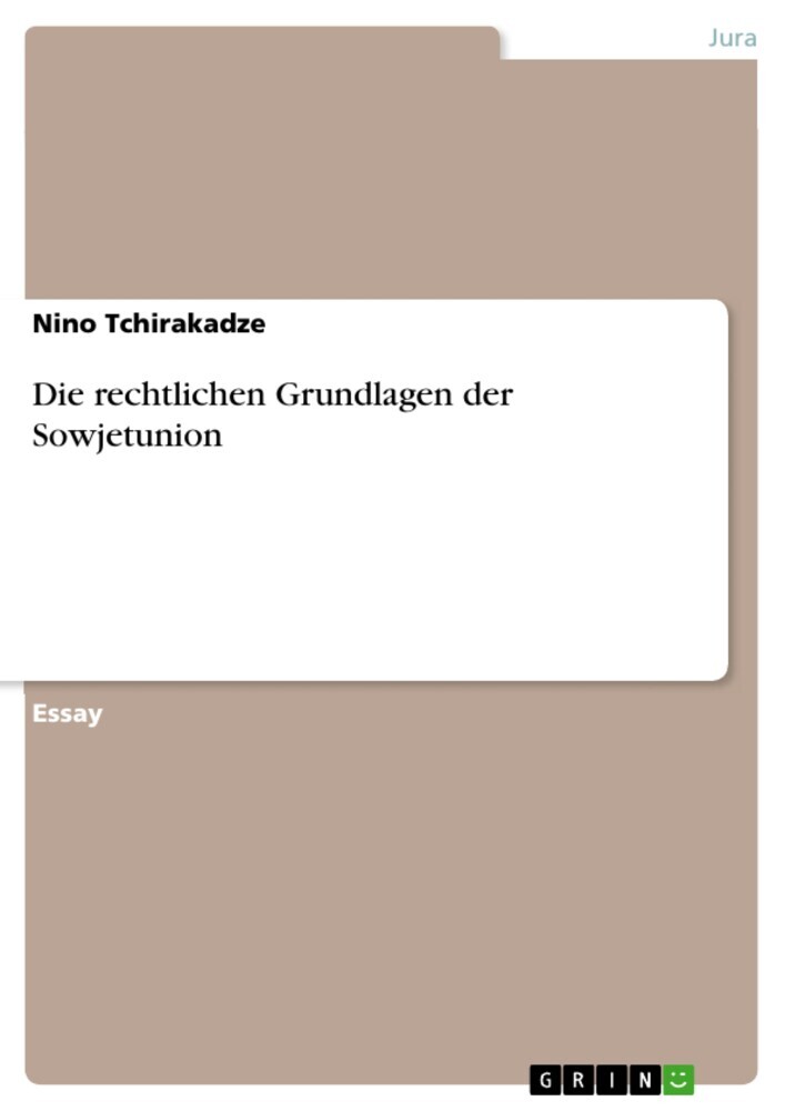 Die rechtlichen Grundlagen der Sowjetunion main product photo