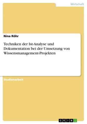 Techniken der Ist-Analyse und Dokumentation bei der Umsetzung von Wissensmanagement-Projekten