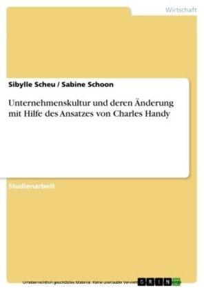 Unternehmenskultur und deren Änderung mit Hilfe des Ansatzes von Charles Handy