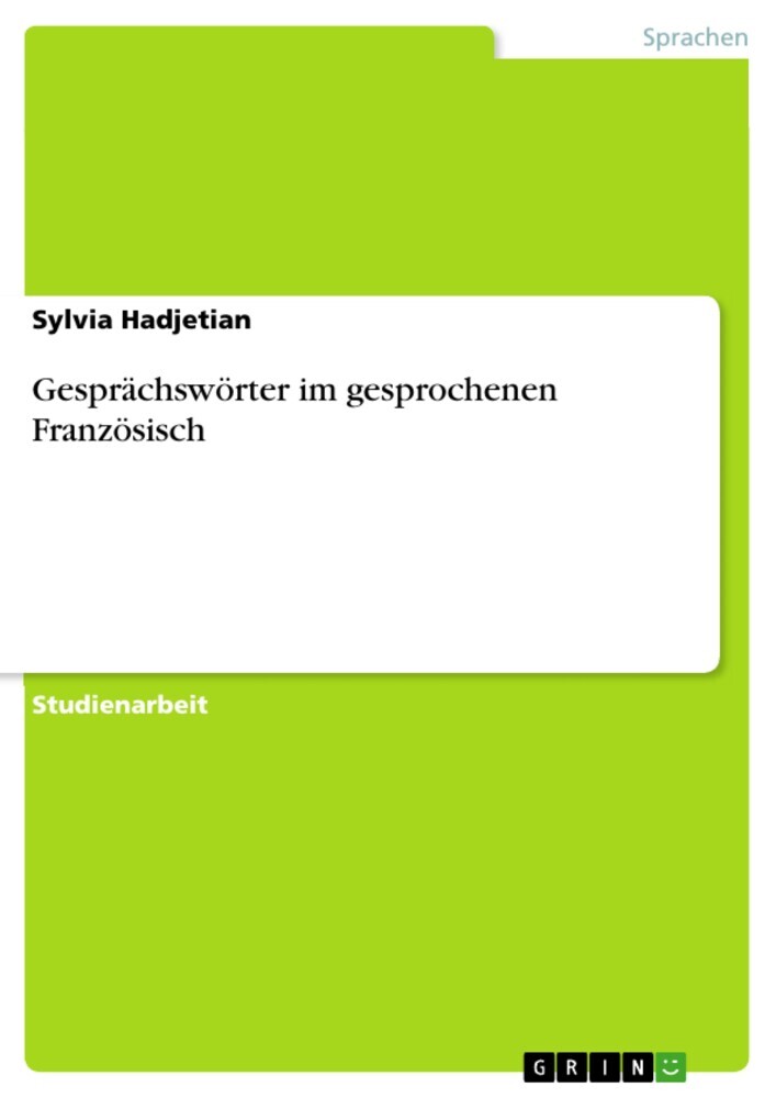 Gesprächswörter im gesprochenen Französisch main product photo