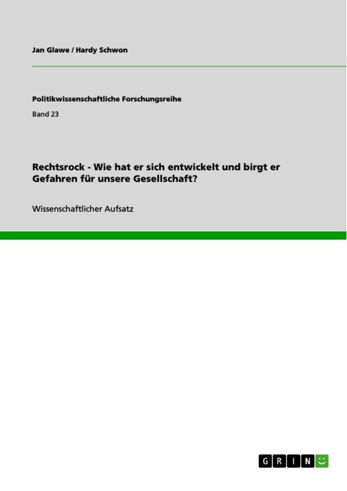 Rechtsrock - Wie hat er sich entwickelt und birgt er Gefahren für unsere Gesellschaft? main product photo