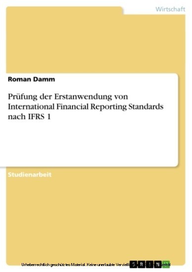 Prüfung der Erstanwendung von International Financial Reporting Standards nach IFRS 1 main product photo