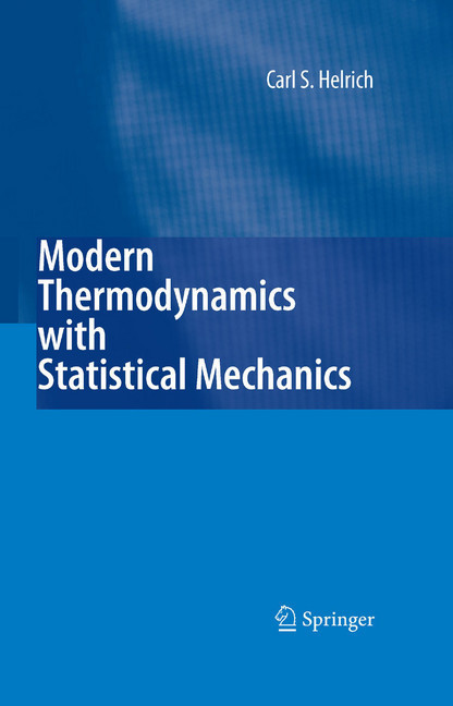 Modern Thermodynamics with Statistical Mechanics main product photo
