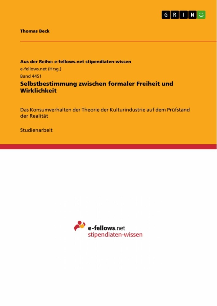 Selbstbestimmung zwischen formaler Freiheit und Wirklichkeit main product photo