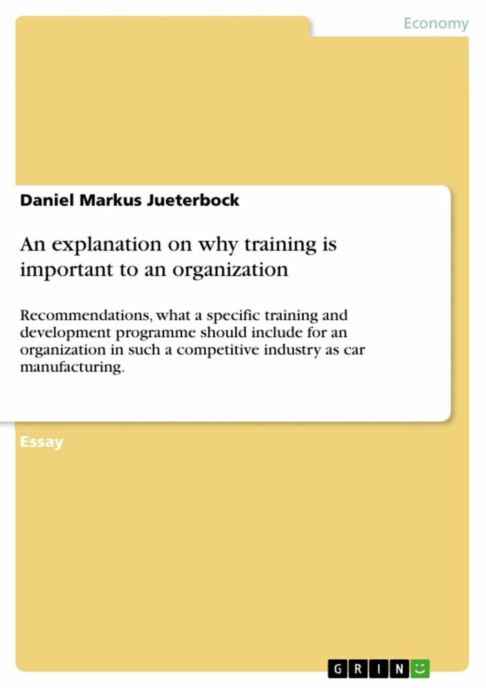 An explanation on why training is important to an organization main product photo