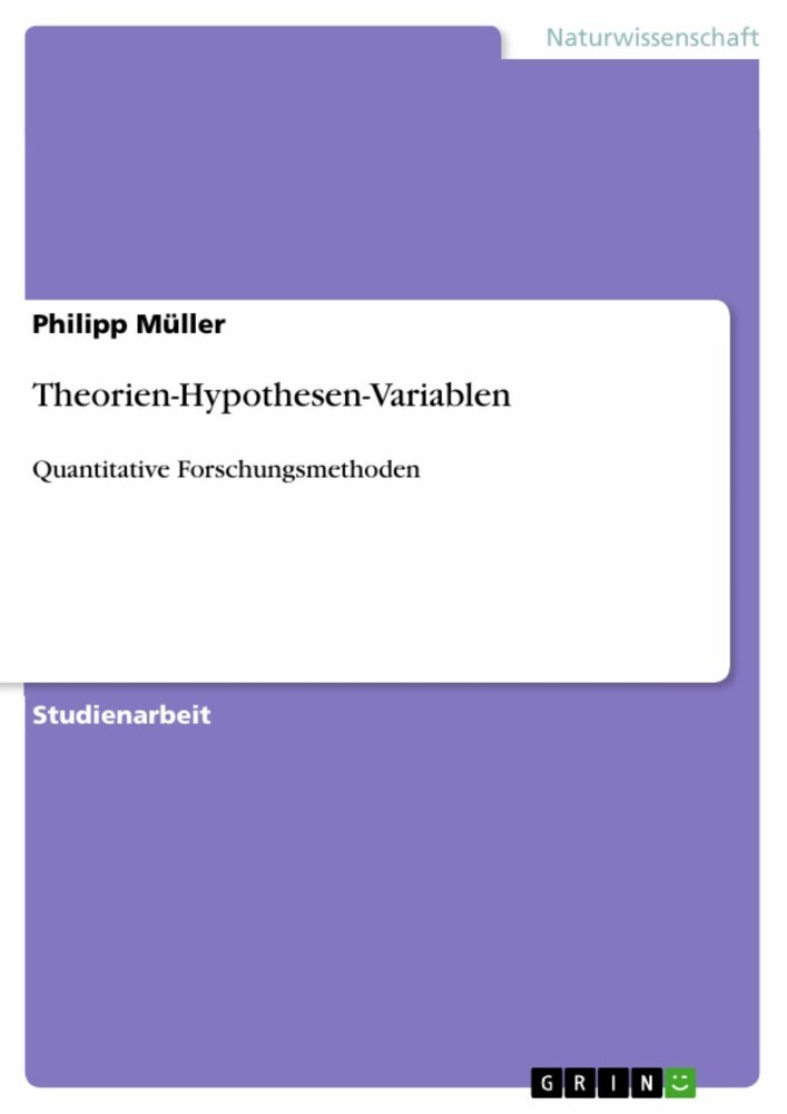 Theorien-Hypothesen-Variablen main product photo