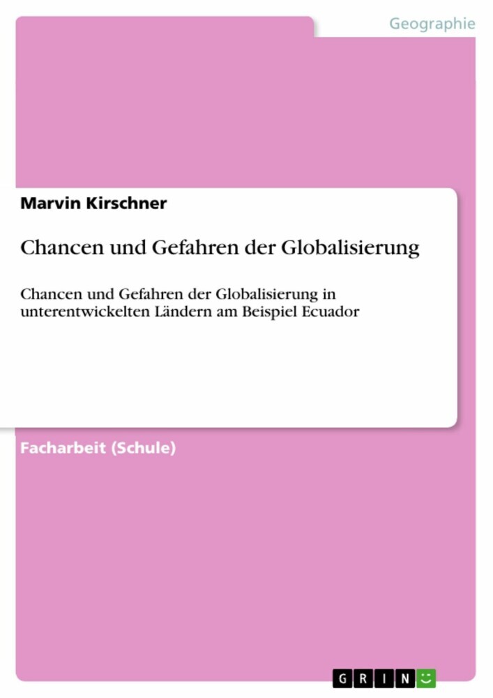 Chancen und Gefahren der Globalisierung main product photo