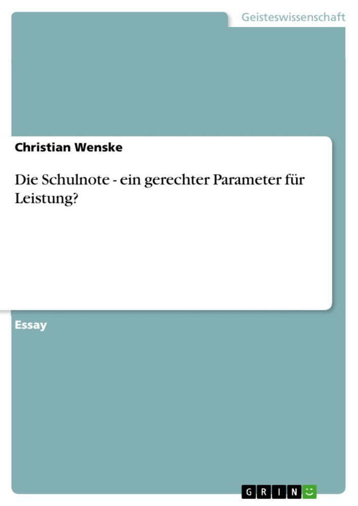 Die Schulnote - ein gerechter Parameter für Leistung? main product photo