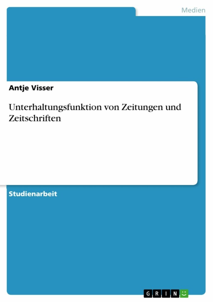 Unterhaltungsfunktion von Zeitungen und Zeitschriften main product photo