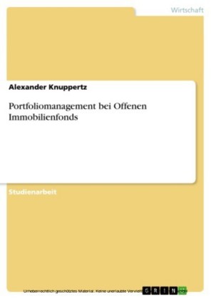 Portfoliomanagement bei Offenen Immobilienfonds