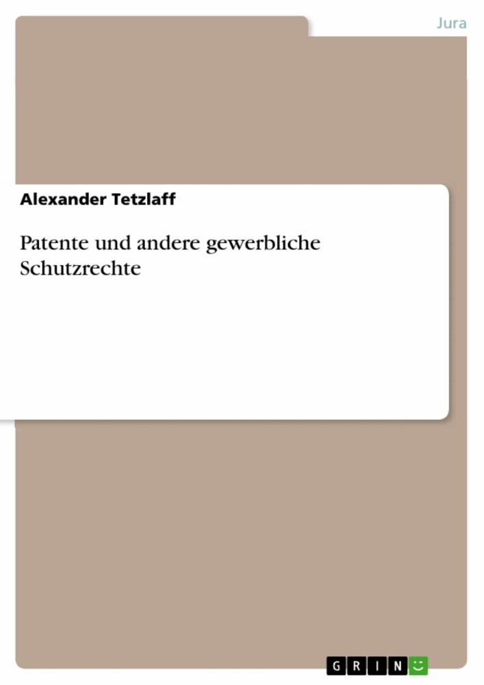 Patente und andere gewerbliche Schutzrechte main product photo