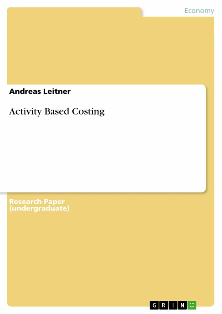 Activity Based Costing main product photo