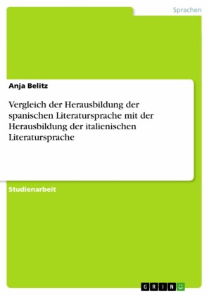 Vergleich der Herausbildung der spanischen Literatursprache mit der Herausbildung der italienischen Literatursprache