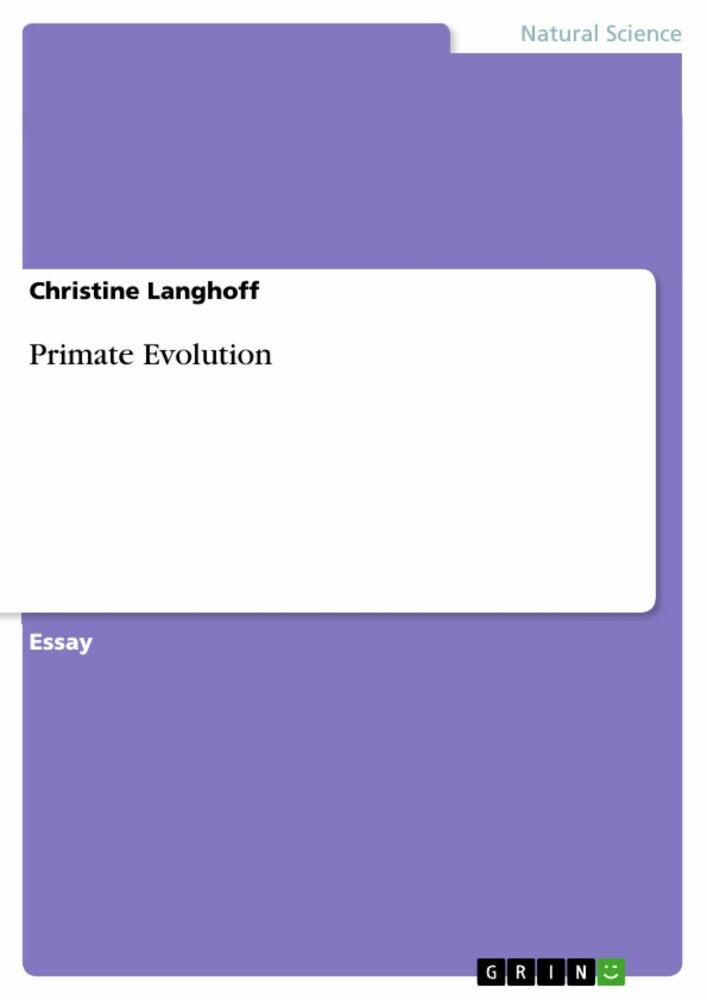 Primate Evolution main product photo