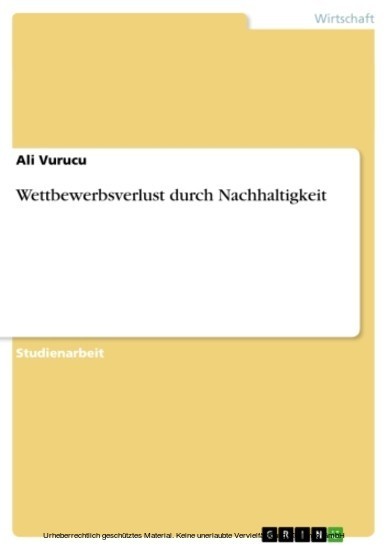 Wettbewerbsverlust durch Nachhaltigkeit main product photo