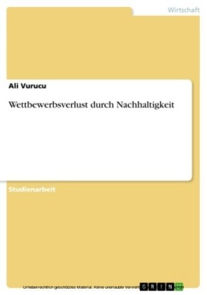 Wettbewerbsverlust durch Nachhaltigkeit