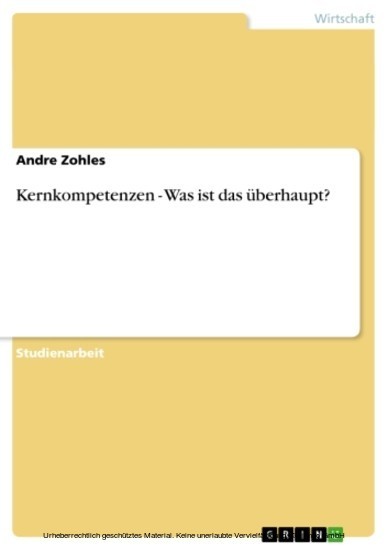 Kernkompetenzen - Was ist das überhaupt? main product photo
