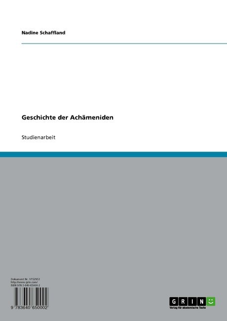 Geschichte der Achämeniden main product photo
